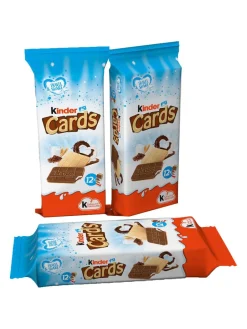 Outlet kinder Cards wafer speciality filled with milk cream and cocoa cream