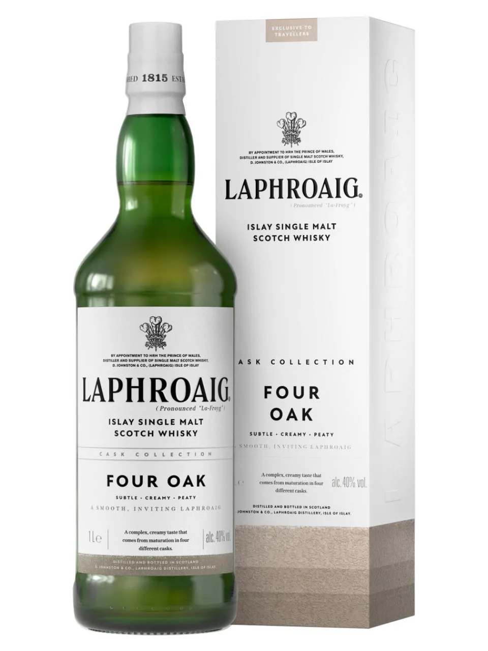 Best laphroaig Four Oak Islay Single Malt Scotch Whisky 40% 1L gift pack