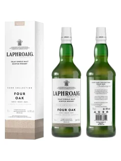 Best laphroaig Four Oak Islay Single Malt Scotch Whisky 40% 1L gift pack