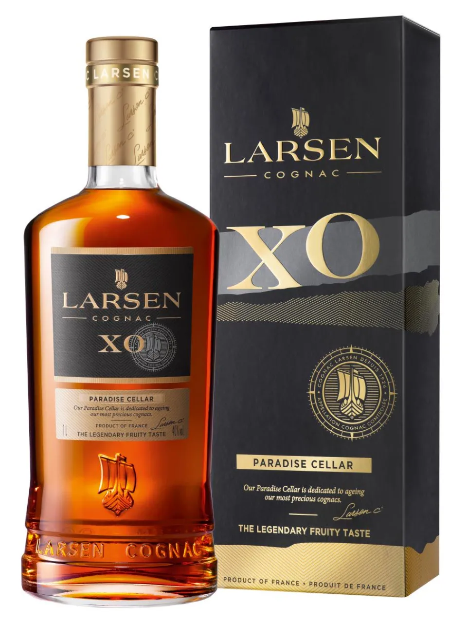Hot larsen XO Cognac 40% 1L gift pack