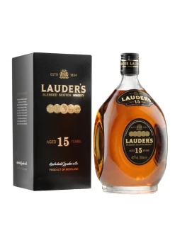 Clearance lauder-s Lauder's 15y Blended Scotch Whisky 40% 1L gift pack