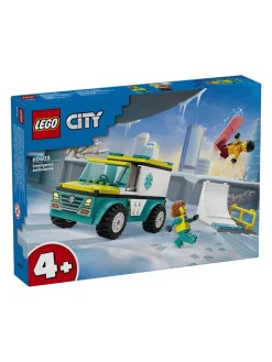 Clearance lego , City, ambu & snowboarder