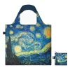 Clearance loqi , Vincent Van Gogh, unisex shopper made of 100% recycled taffeta