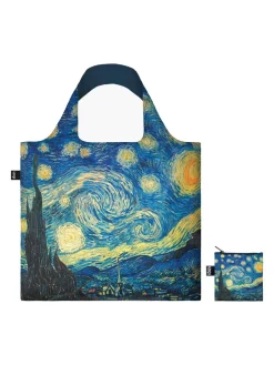 Clearance loqi , Vincent Van Gogh, unisex shopper made of 100% recycled taffeta