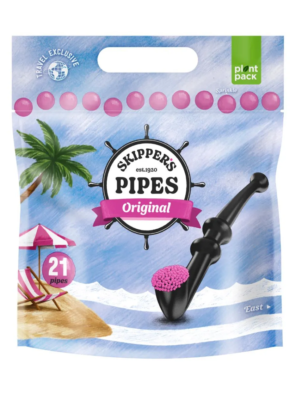 Outlet skippers-pipes Malaco Skipper's Pipes 357g
