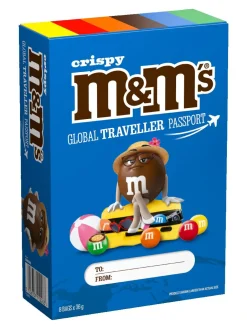 Online mandm M&M’S Crispy Passport milk chocolate with a rice centre in a sugar shell 288g