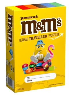 Sale mandm M&M’S Peanut Gift Passport milk chocolate covered peanuts in a sugar shell 315g