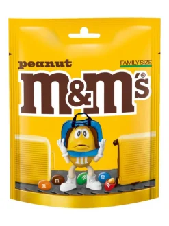 New mandm M&M's Peanut milk chocolate covered peanuts in a sugar shell 330g