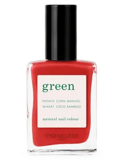 Clearance manucurist Green Natural Nail Polish Poppy Red 15 ml