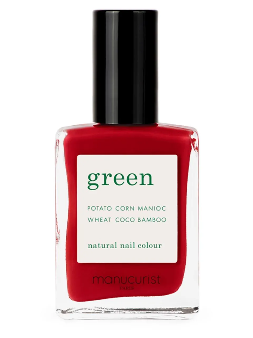 Clearance manucurist Green Natural Nail Polish Red Cherry 15 ml