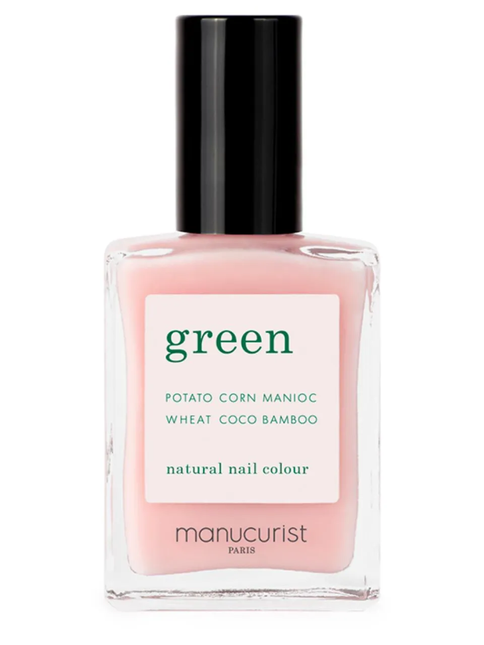 Clearance manucurist Green Natural Nail Polish Hortencia 15 ml