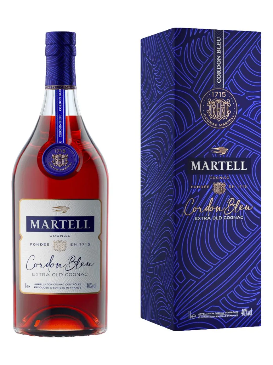 Clearance martell Cordon Bl.Cog.40% 1L GP, gift pack