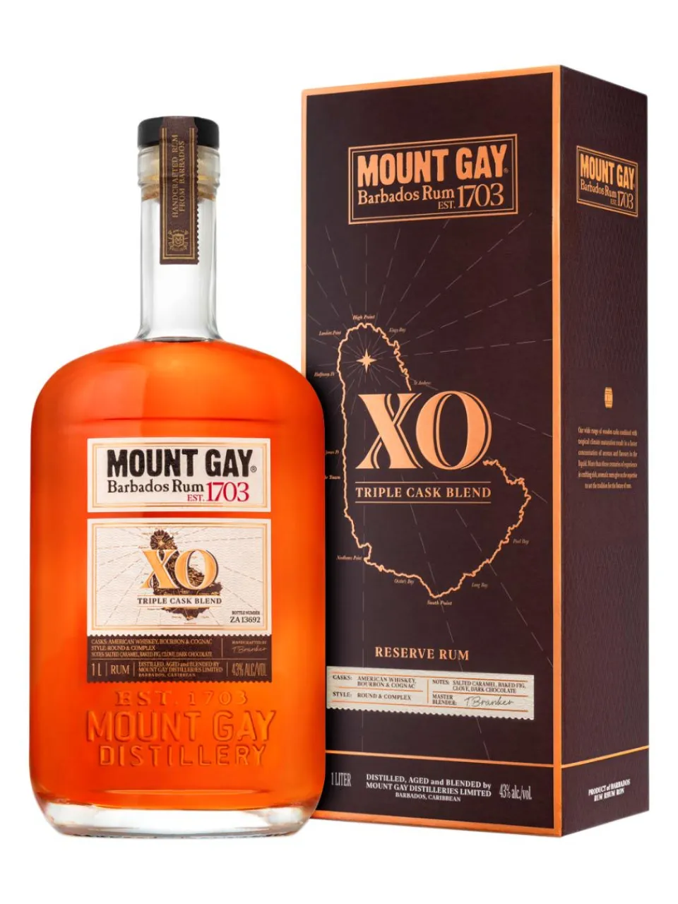 Discount mount-gay Mount Gay XO Rum 43% 1L gift pack