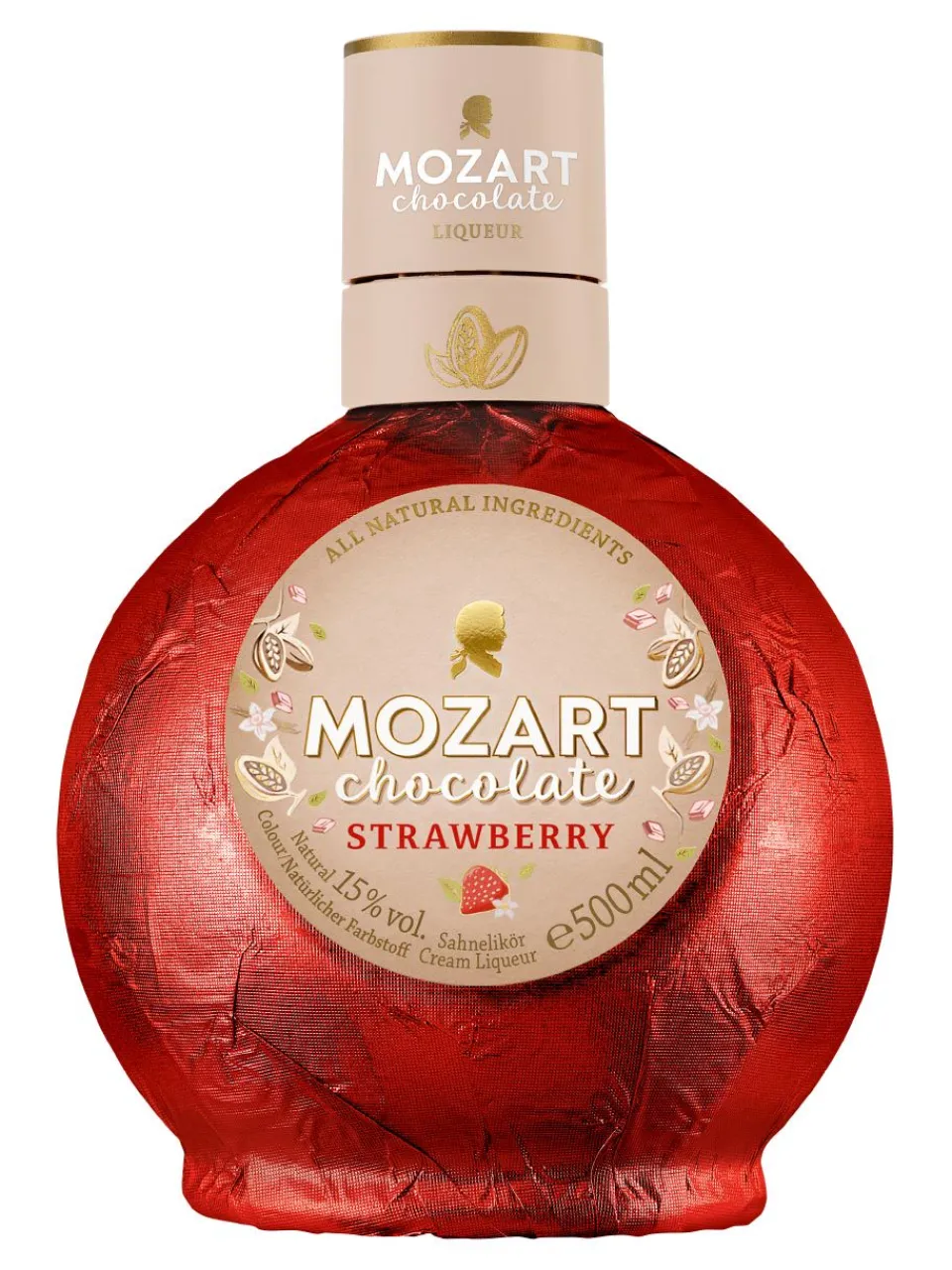 Online mozart White Chocolate Cream Strawberry Liqueur 17% 0.5L