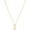 Hot sif-jakobs-1 Necklace Capizzi Piccolo - 18k gold plated, with white zirconia