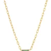 Fashion sif-jakobs-1 Necklace Roccanova Grande - 18k gold plated, with green zirconia