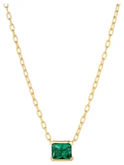 Fashion sif-jakobs-1 Necklace Roccanova Grande - 18k gold plated, with green zirconia