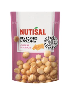 Outlet nutisal , dry roasted macadamia nuts with cheese tase