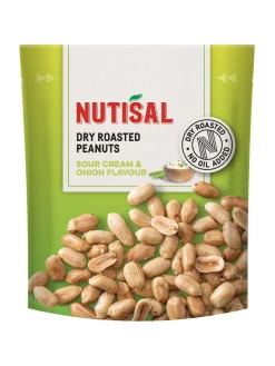 Outlet nutisal , dry roasted penauts with sour cream and onion flavour