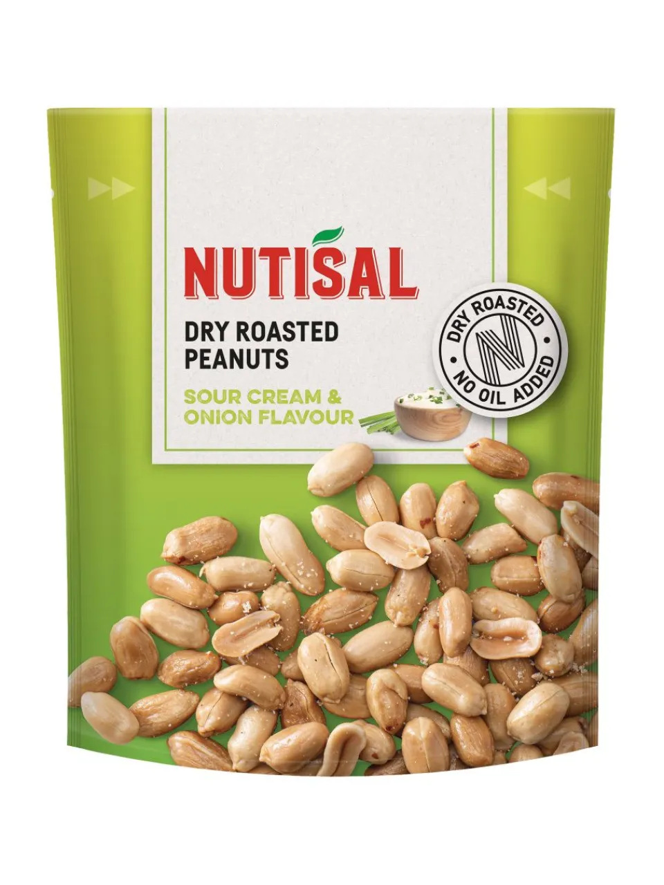 Outlet nutisal , dry roasted penauts with sour cream and onion flavour