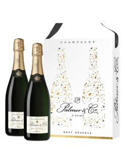 Clearance palmer-and-co Palmer & Co., La Réserve, Champagne, AOC, brut, white (twinpack) 1.5L