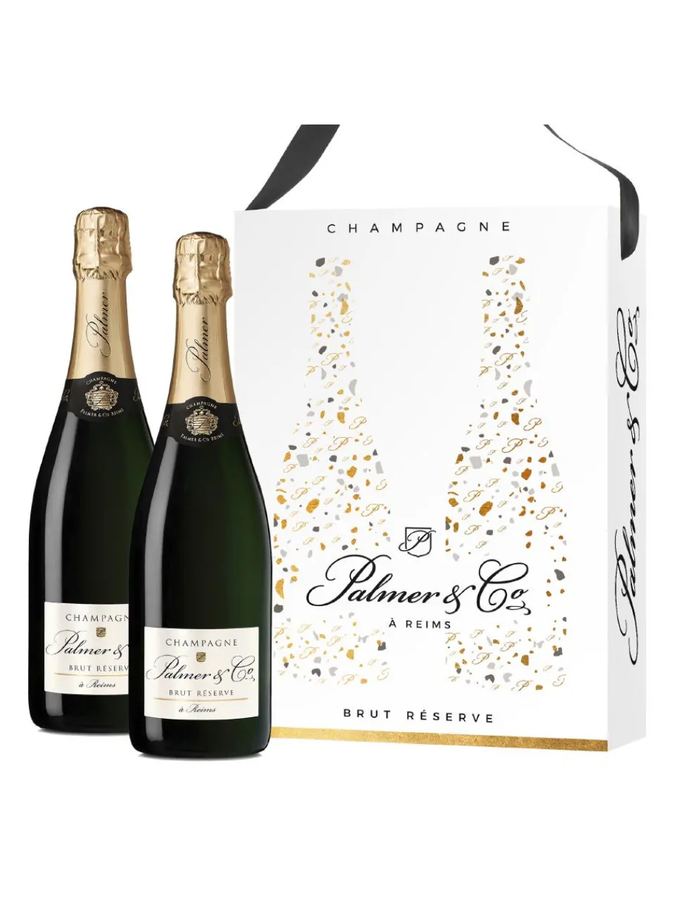 Clearance palmer-and-co Palmer & Co., La Réserve, Champagne, AOC, brut, white (twinpack) 1.5L