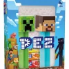 Hot pez sugar pastille with figures from Minecraft