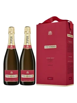 Fashion piper-heidsieck , Cuvée Brut, Champagne, AOC, brut, white 2x0.75L Twinpack