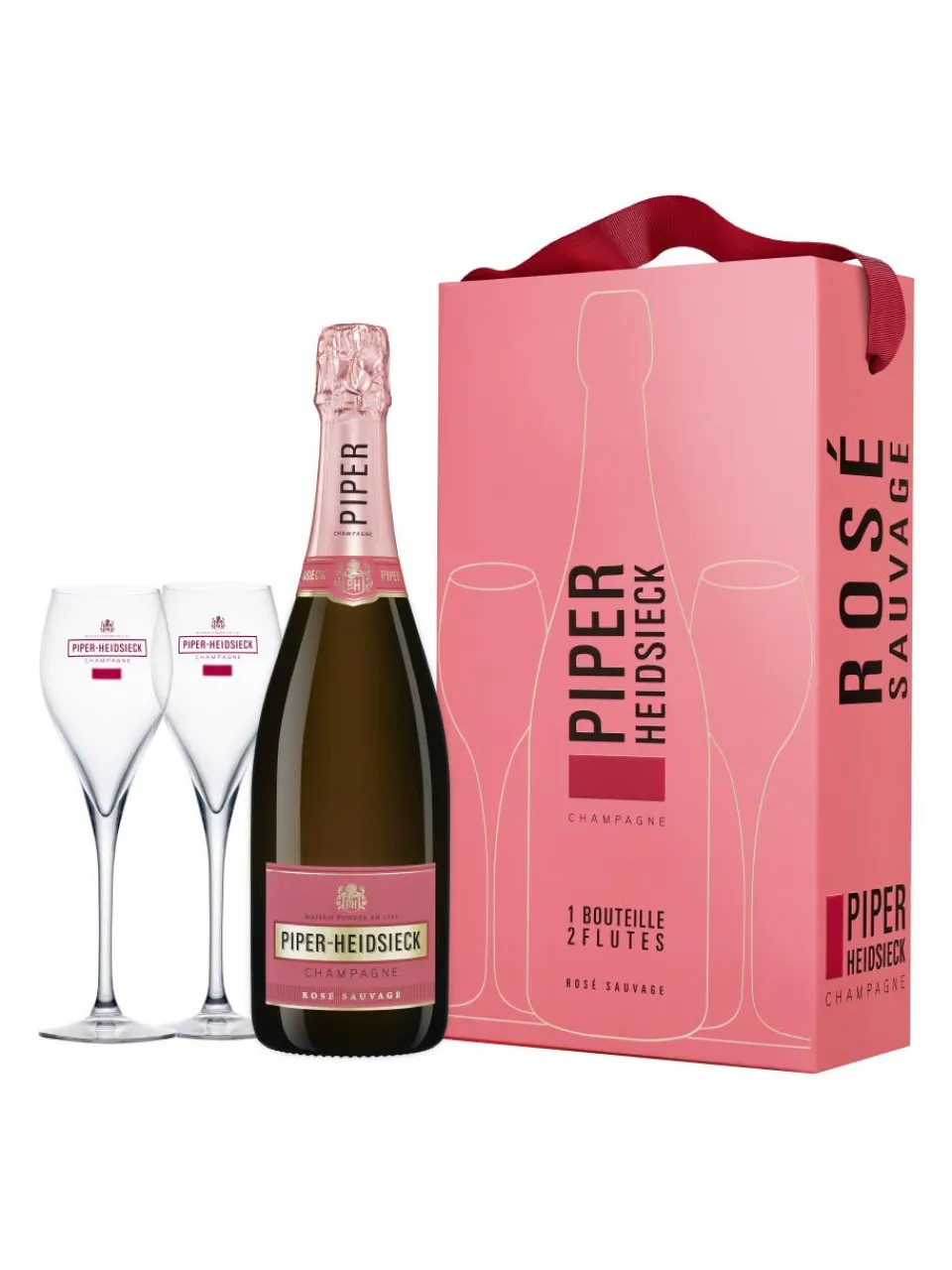 Discount piper-heidsieck , Rosé Sauvage, Champagne, AOC, brut, rosé (carton gift box incl. 2 glasses) 0.75L