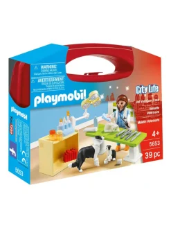 Discount playmobil , City Life, vet visit carry case