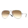 Clearance ray-ban Ray Ban RB3025 Aviator Gradient, Men Sunglasses, Medium, lightbrown