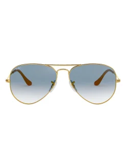 Sale ray-ban Ray Ban RB3025 Aviator Gradient, Men Sunglasses, Gold