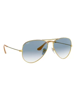 Sale ray-ban Ray Ban RB3025 Aviator Gradient, Men Sunglasses, Gold