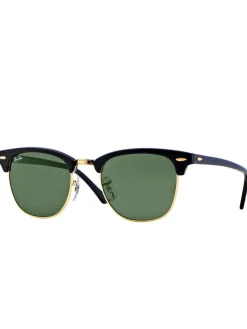 Clearance ray-ban Ray Ban RB3016 Clubmaster Classic, Men Sunglasses, black, gold