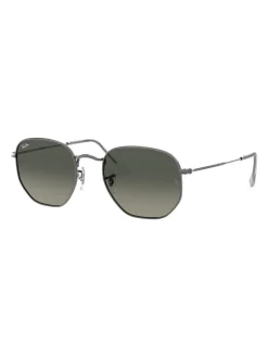 Sale ray-ban Ray Ban RB3548 Hexagonal Flat Lenses, Unisex Sunglasses, Gunmetal