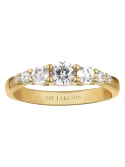 Discount sif-jakobs-1 Ring Belluno - 18k gold plated with white zirconia