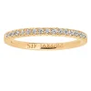 Outlet sif-jakobs-1 Ring Ellera - 18k gold plated with white zirconia