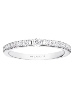 Clearance sif-jakobs-1 Ring Ellera Uno with white zirconia
