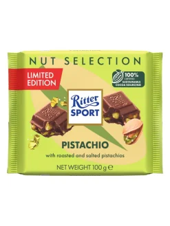 Discount ritter-sport Ritter Sport milk chocolate bar with roasted and salted pistachio pieces