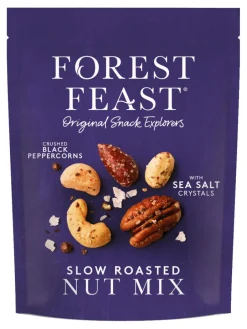 Hot forest-feast Sea Salt & Black Peppercorn Mixed Nuts 120g