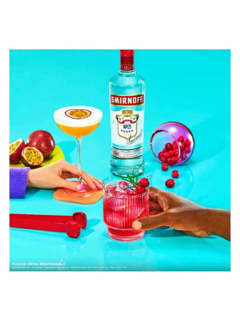 New smirnoff Red Label Vodka 37.5% 1L