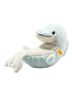 Hot steiff , denny dolphin, light blue