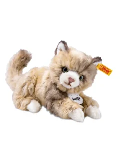 Best steiff , Lucy Cat, brown 18 cm