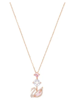 Hot swarovski , Dazzling Swan, women's necklace, size 38/2.5x1 cm