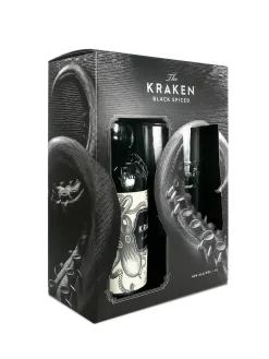 Outlet the-kraken The Kraken Black Spiced Rum 40% 1L + 1 Glass