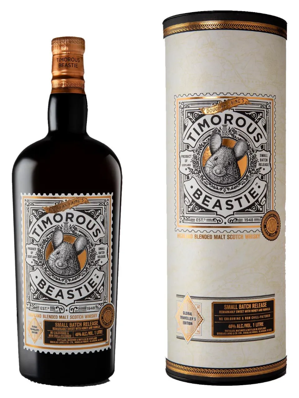 Online douglas-laing Timourous Beastie Blended Malt Scotch Whisky 48% 1L gift pack