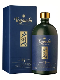Sale togouchi 15y Japanese Blended Whisky 43.8% 0.7L gift pack