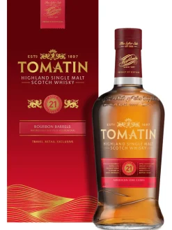 Hot tomatin Highland Single Malt Scotch Whisky 21y 46% 0.7L gift pack