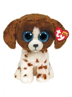 New ty , beanie boos muddles - brown/white dog med