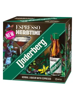 Sale underberg Herbtini Herbal Liquor with Espresso 27% 12x0.02L